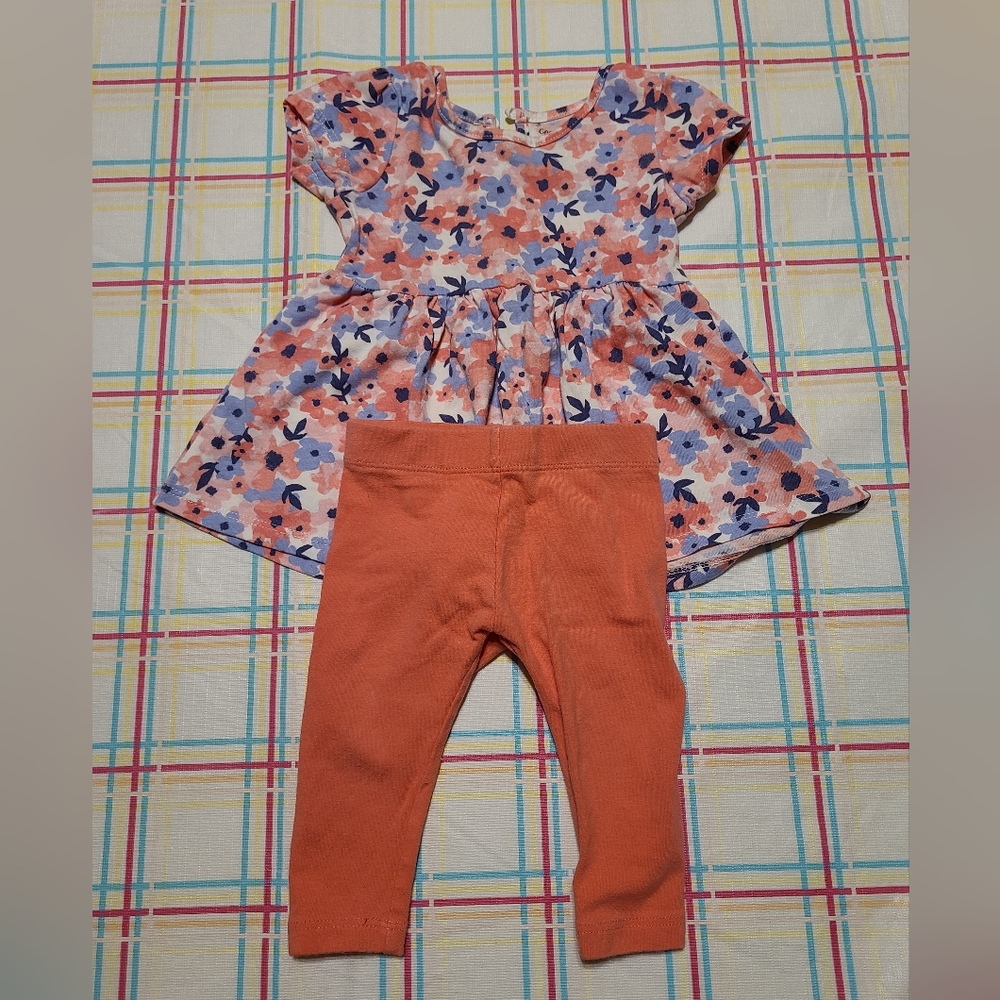 🌟5/$25 Dress and Legging Set 3-6 months